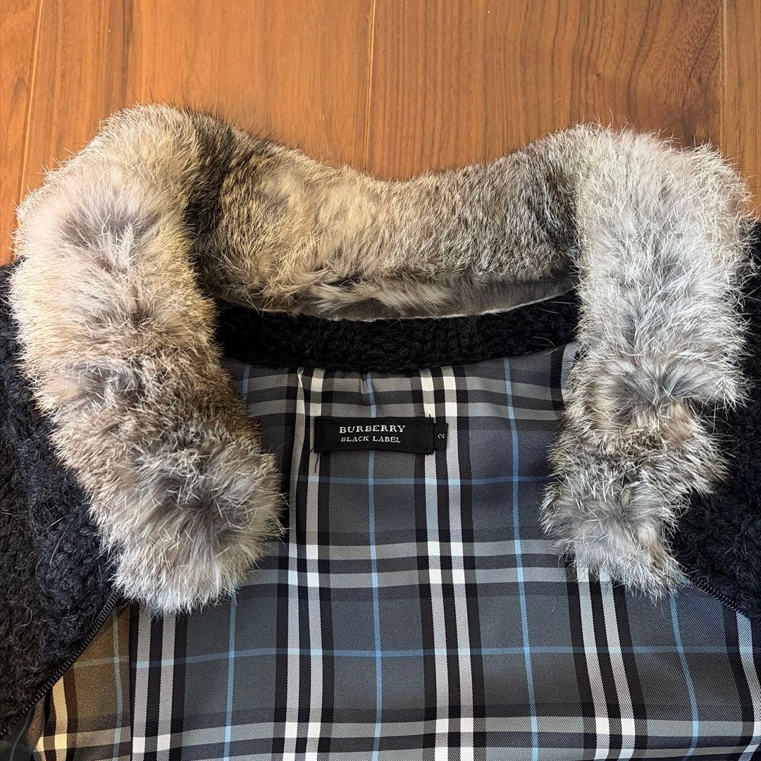 正規品バーバリーブラックレーベルフリースライニング ジップアップジャケット2