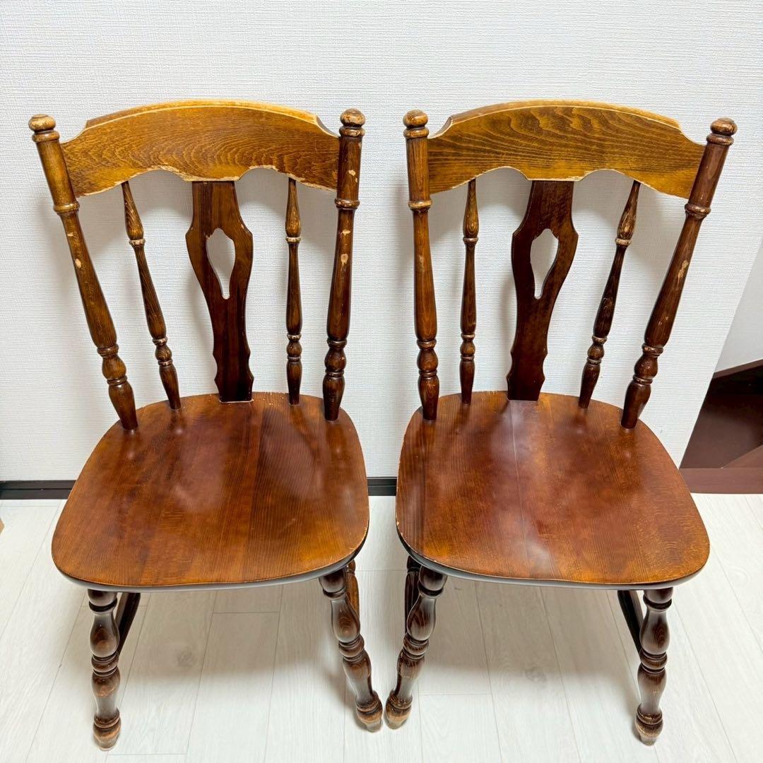 柏木工　ウィンザーチェア　ダイニングチェア　アンティーク家具