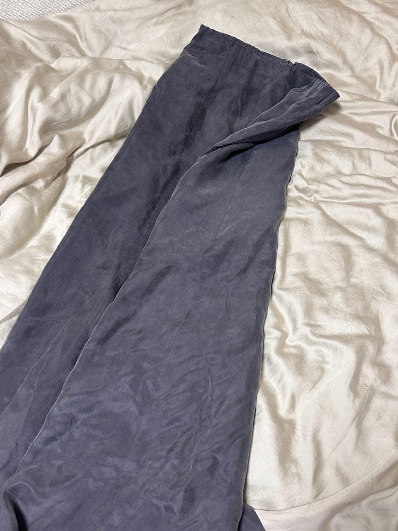 美品　ノーブル キュプラナローAラインスカート