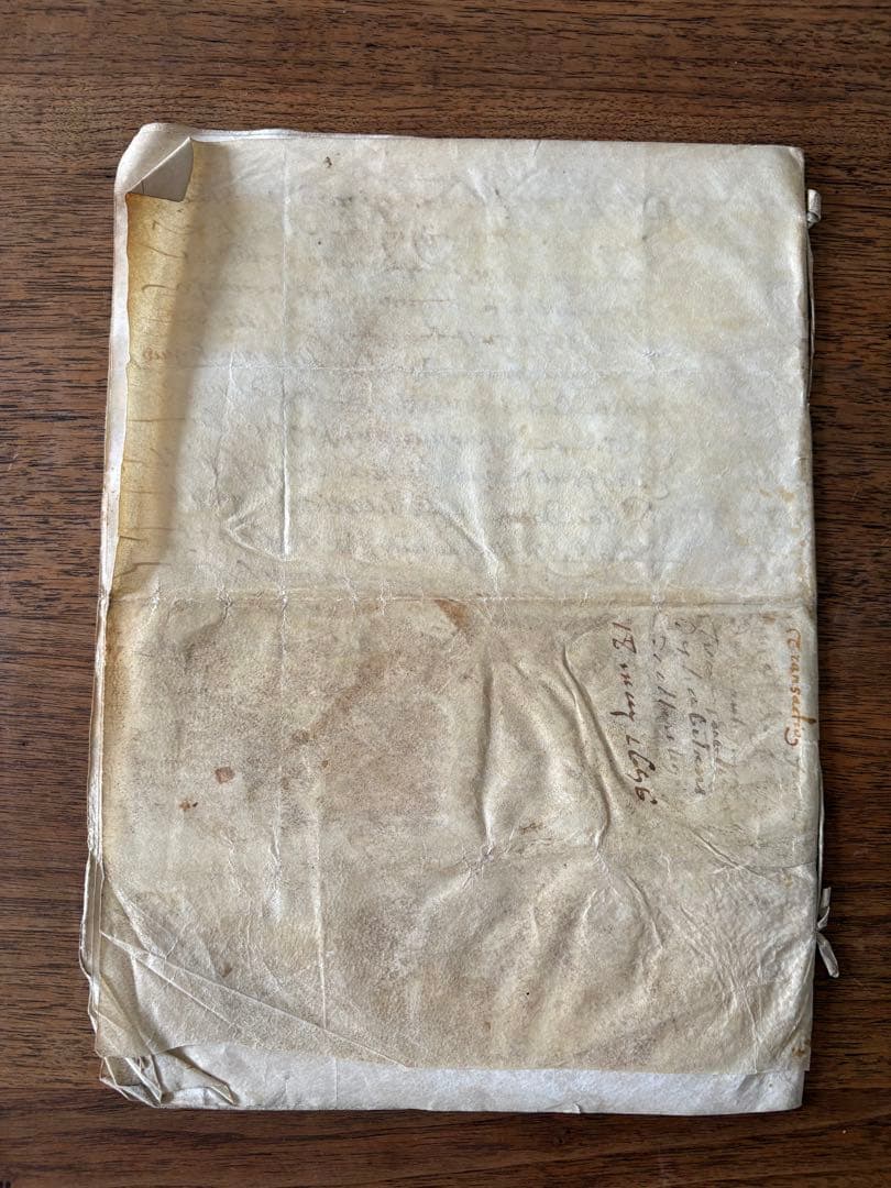 【アンティーク】羊皮紙 全12ページ綴1656年フランス 古文書