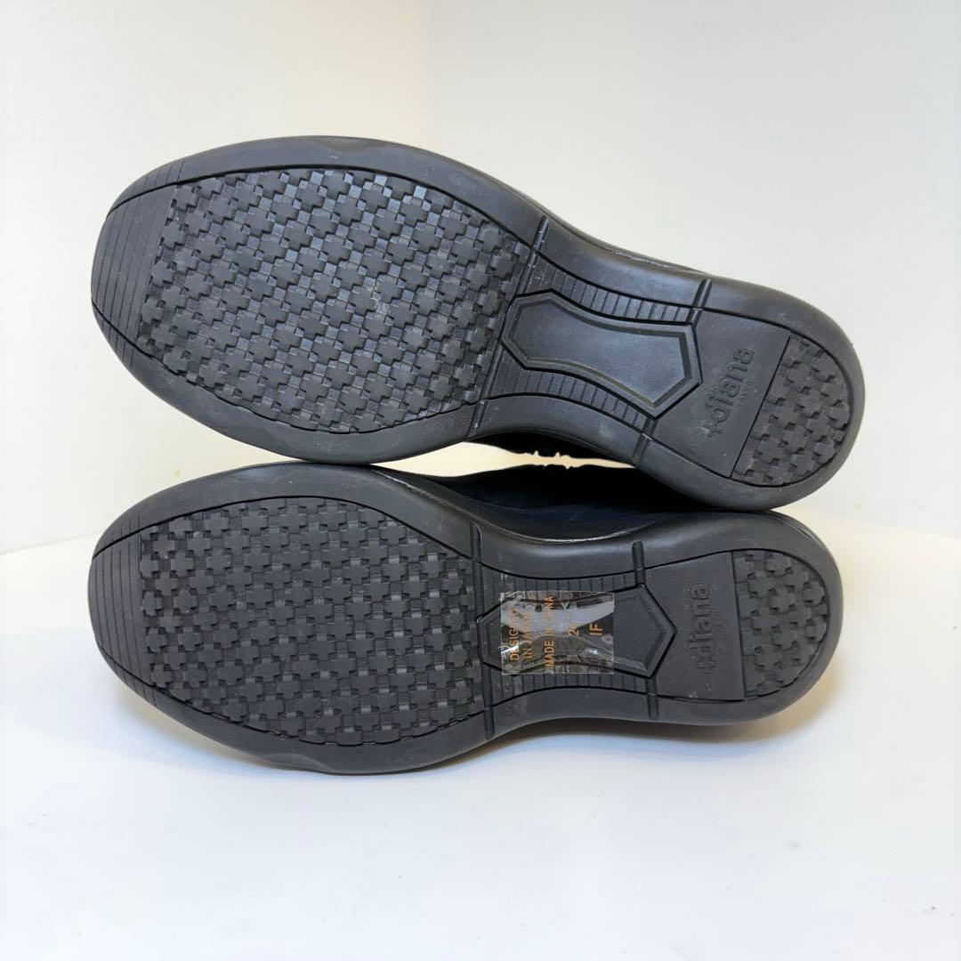 (極美品) + diana ウェッジソール ショートブーツ 24cm