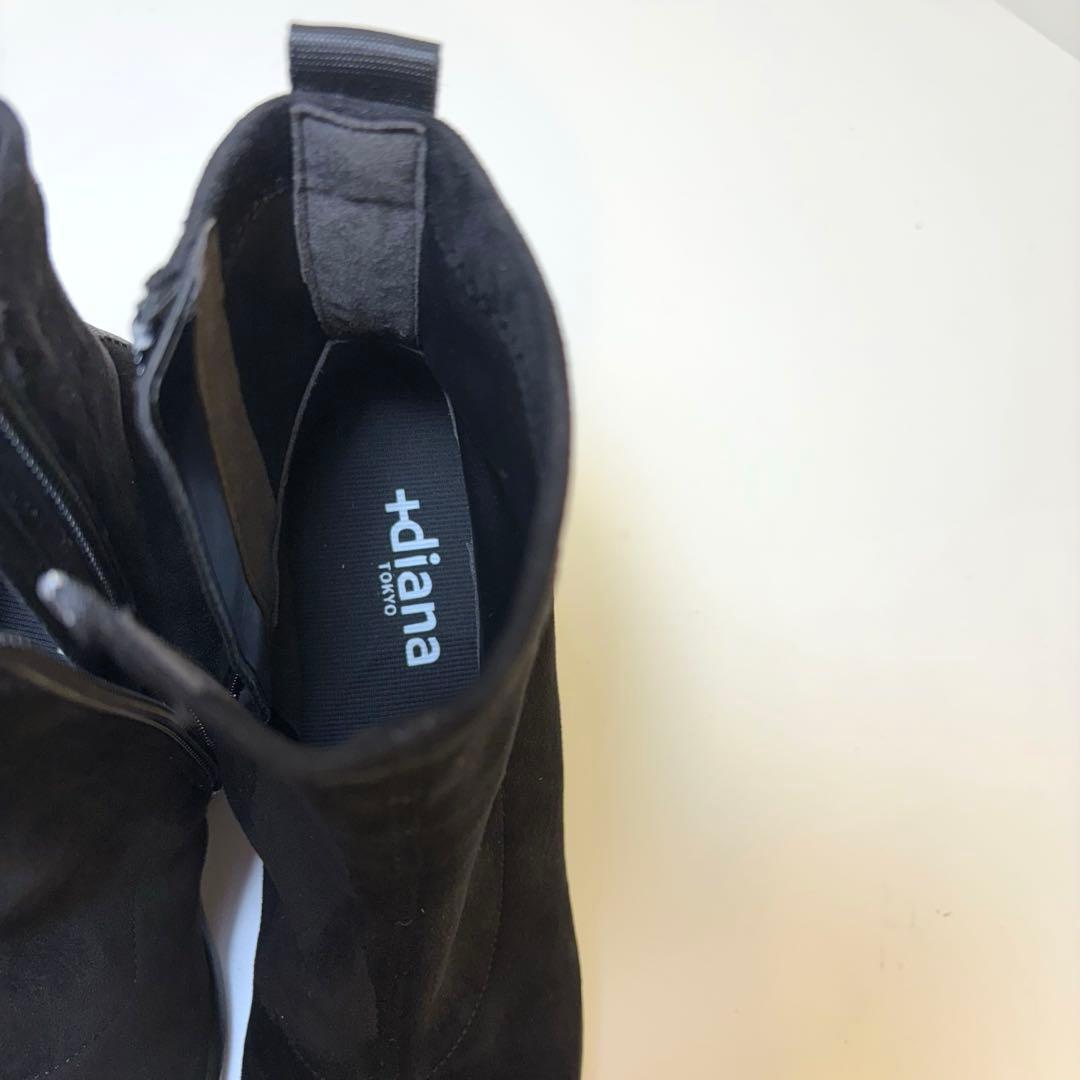 (極美品) + diana ウェッジソール ショートブーツ 24cm