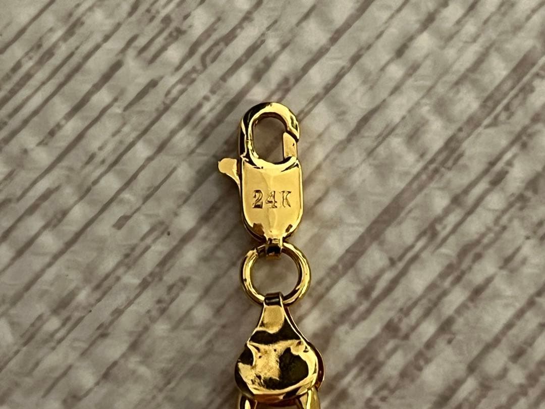 24K ゴールドチェーンネックレス