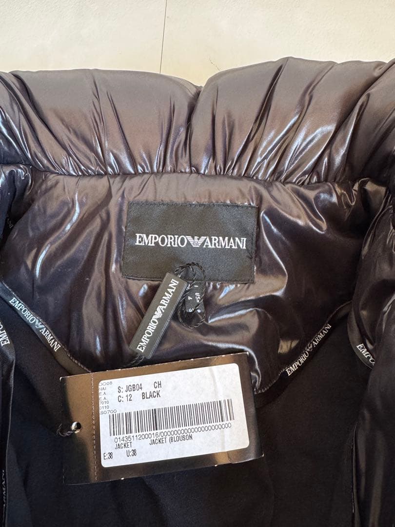 【新品・値下げ】 エンポリオ アルマーニ ダウンジャケット 黒 Mサイズ