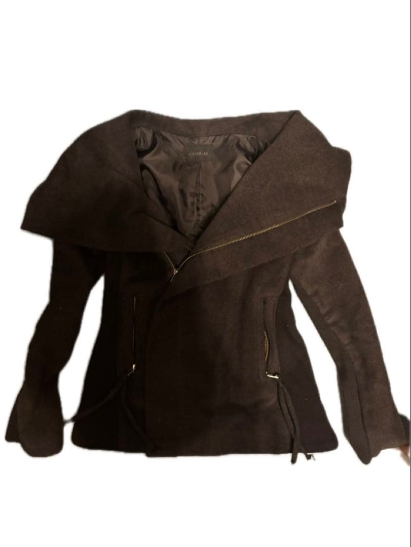 変形 モード archive ハイネック 短丈 ジャケット