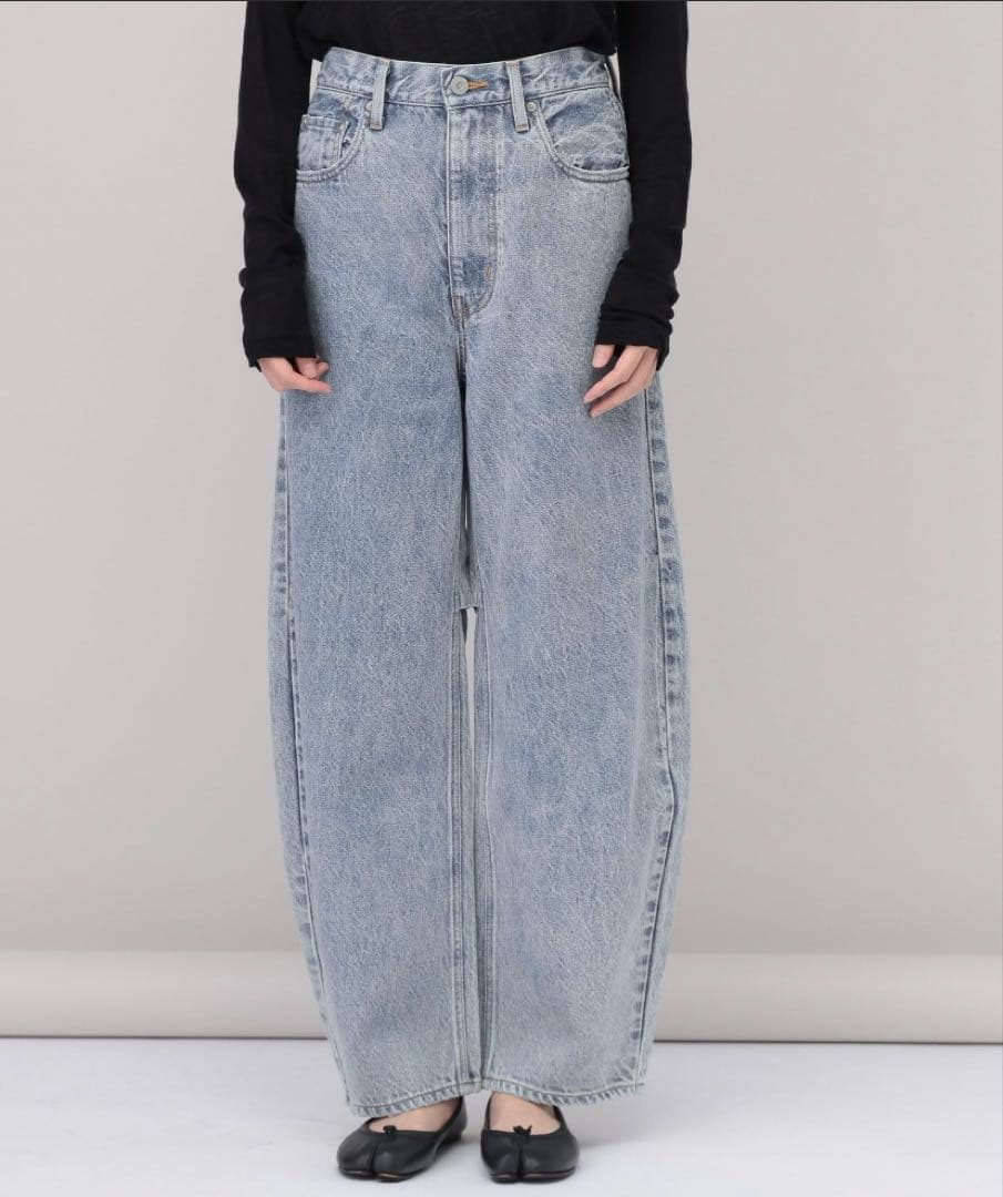 Curensology カーヴィーデニムパンツ サイズ38 ブルー