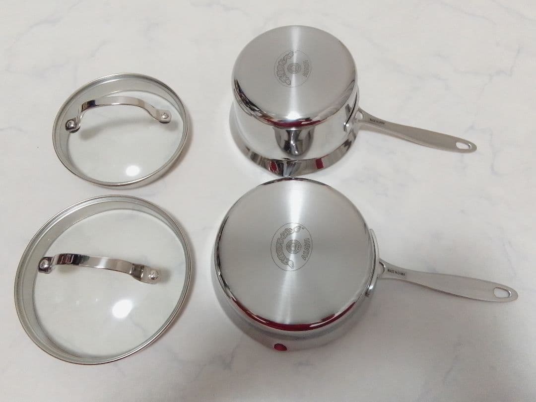 ☆未使用☆ アサヒ軽金属 天使のなべ 天使のフライパン 2個セット 片手鍋