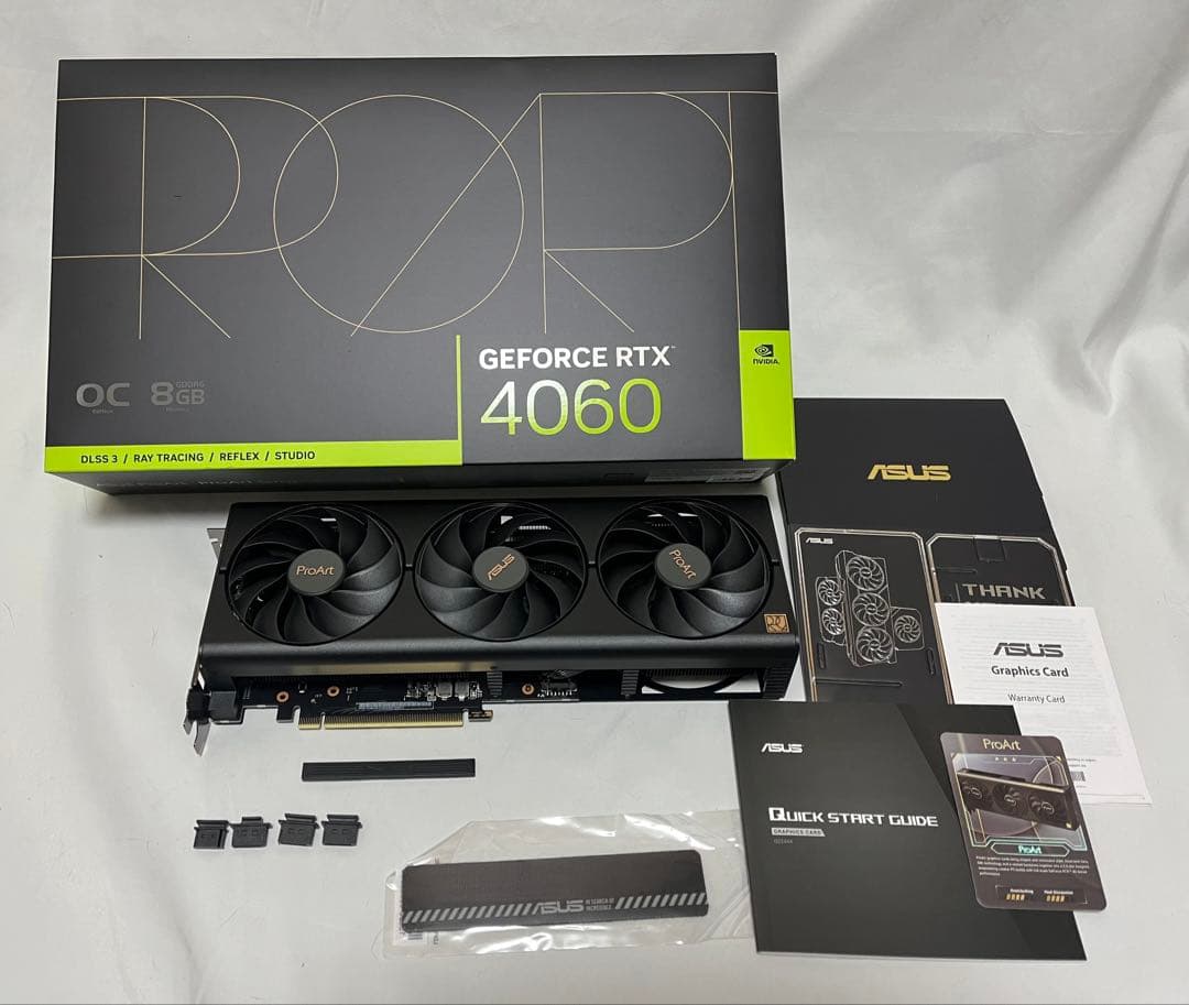 【ほぼ未使用】ASUS ProArt GeForce RTX 4060 OC