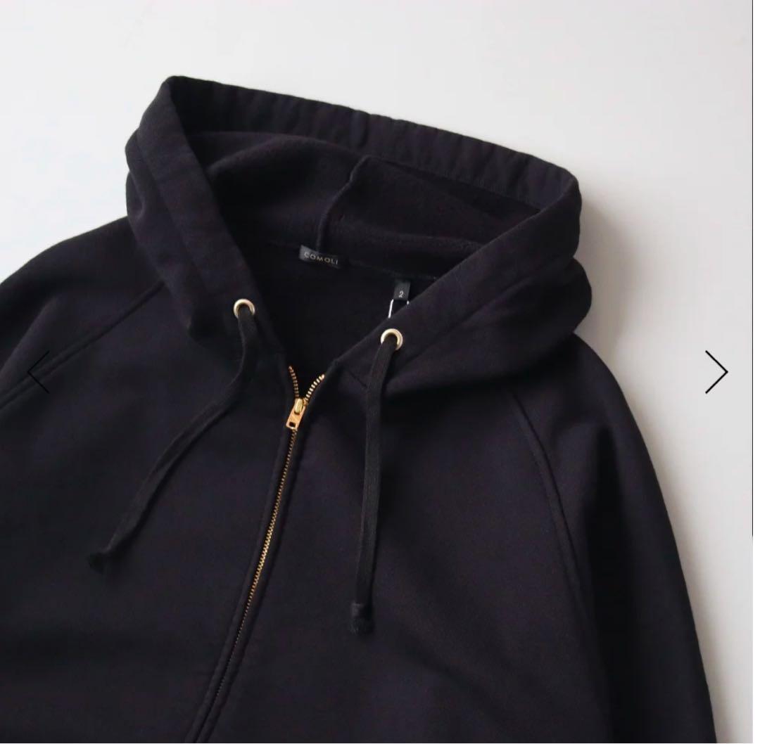 【COMOLI】コットン裏毛 ジップパーカ&パンツ　セットアップ