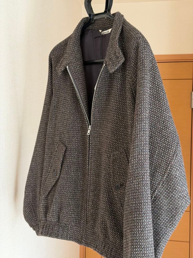 ジャケット・アウター ALPACA WOOL SILK TWEED ZIP BLOUSON