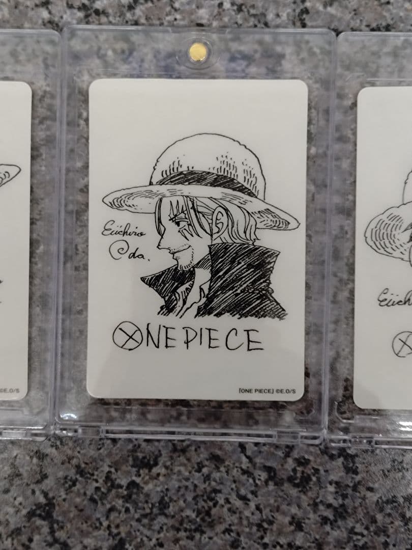 PSA10 鑑定向け 未鑑定 素体 ルフィ 尾田先生描き下ろしイラスト ３枚