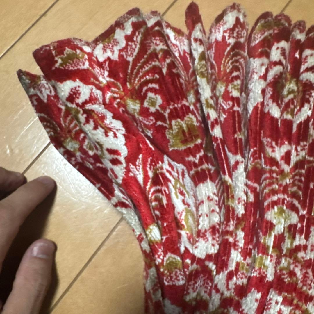 新格子レッド仮眠カーテン　裏地なし