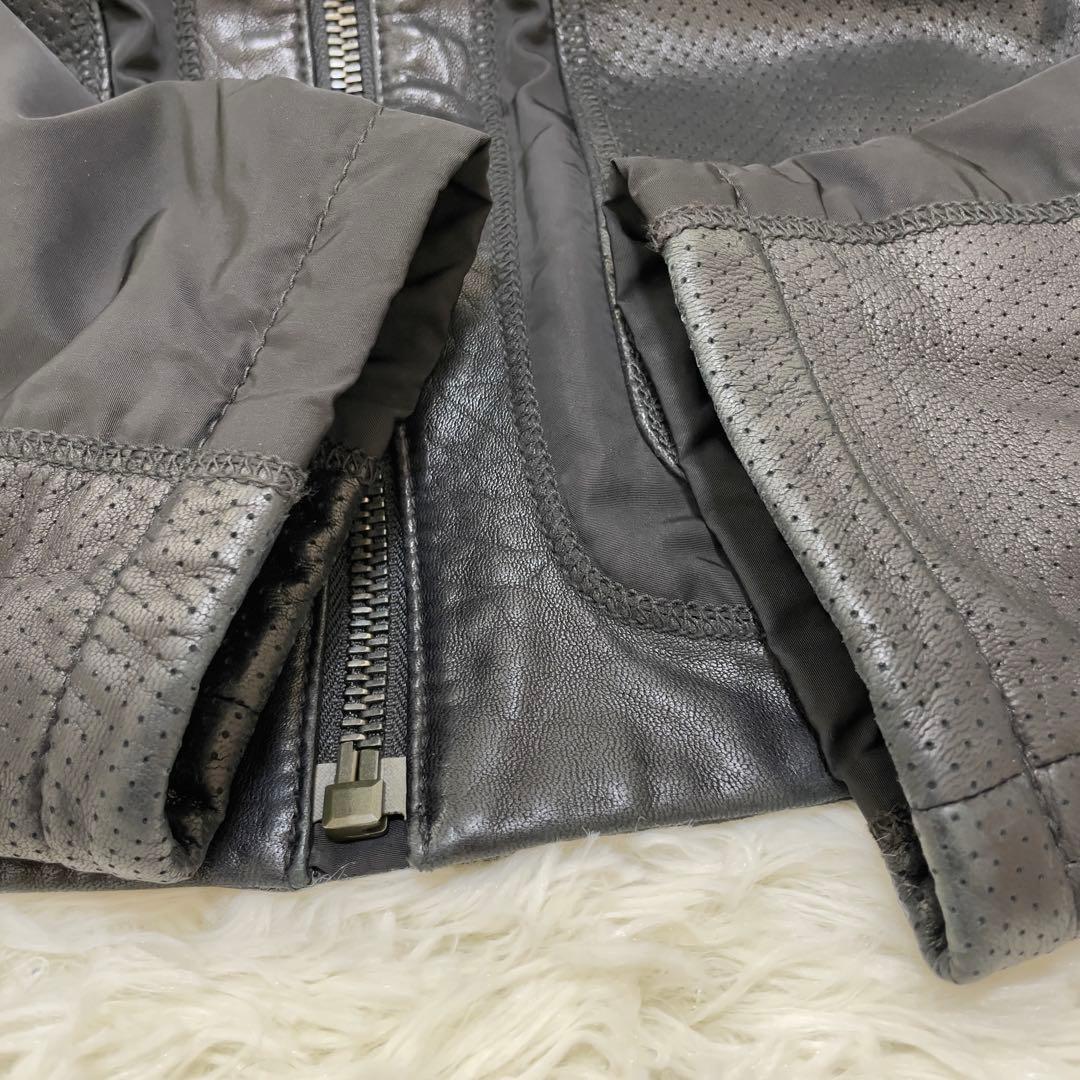 HUGO BOSS レザージャケット 羊革 黒 52サイズ