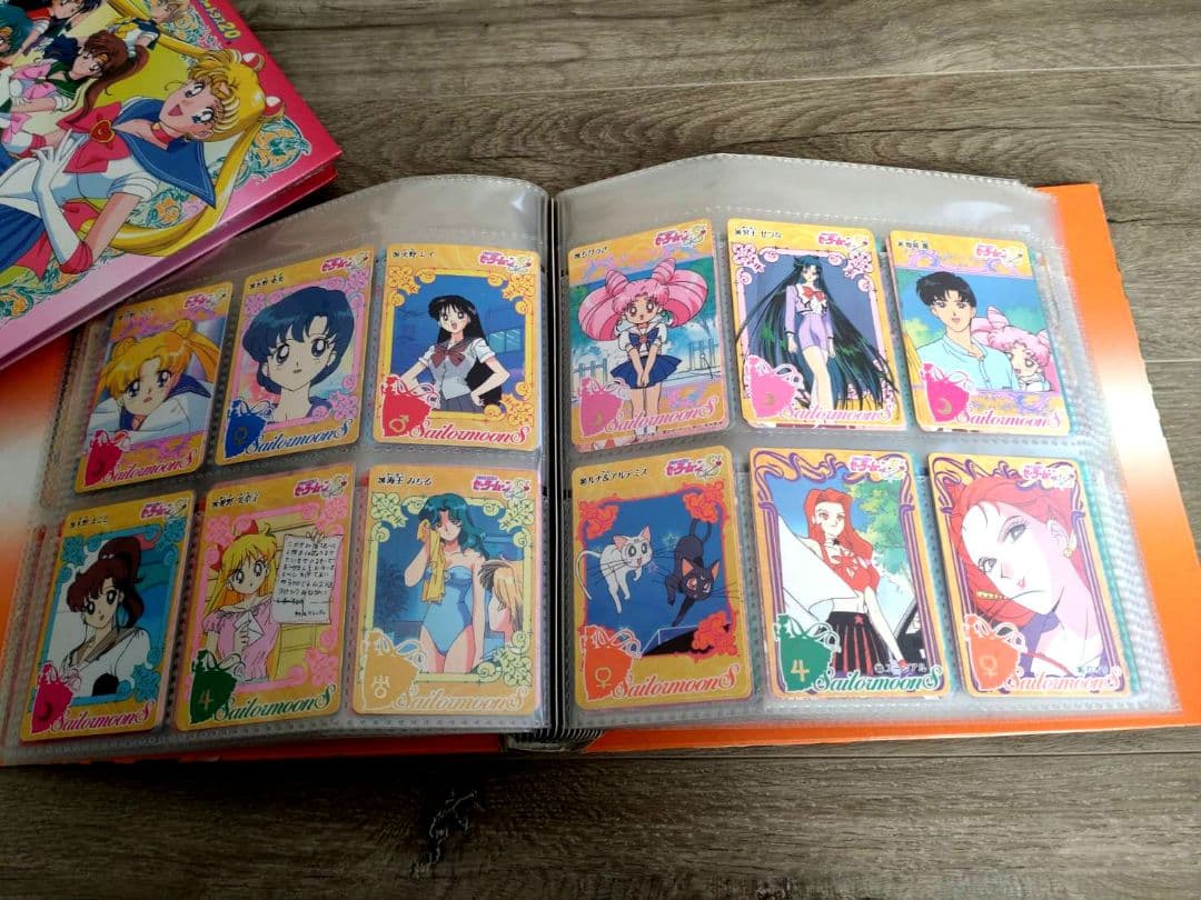 大量178枚！セーラームーンS システムファイル カードダス+ハンカチ
