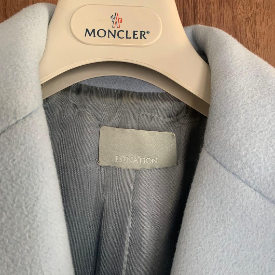 ESTNATION ライトブルー チェスターコート