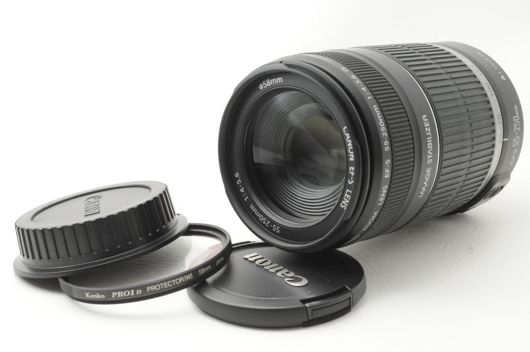 CANON キヤノン EF-S 55-250mm F4-5.6 IS 望遠レンズ