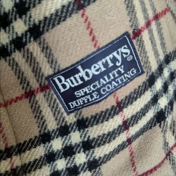 バーバリー　ダッフルコート ノバチェック　フード付　ベージュ