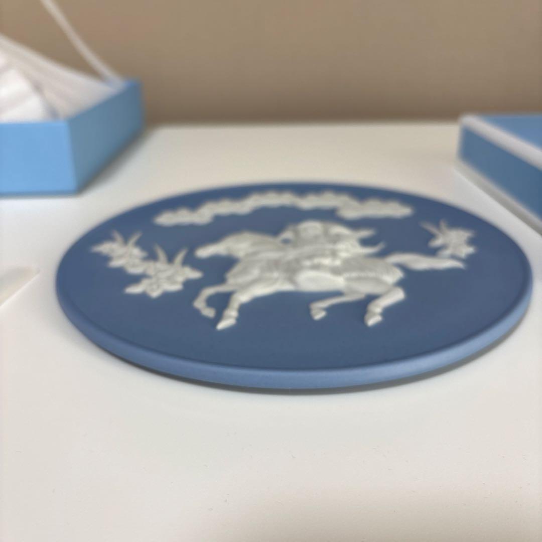 ウェッジウッド　ジャスパー　リトルサムライ　プレート