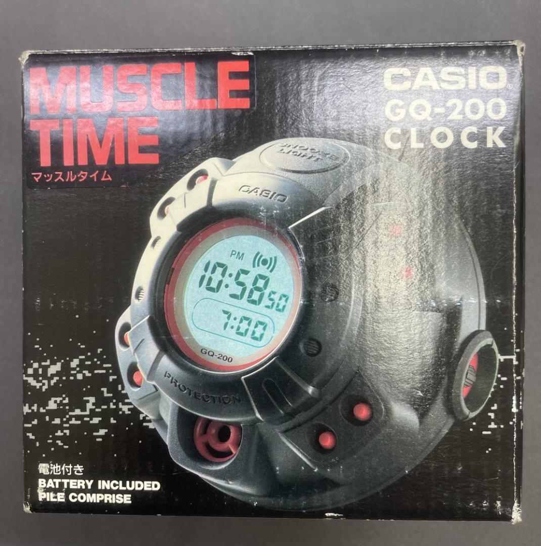 【希少】CASIO GQ-200 CLOCK マッスルタイム Gショック 未使用
