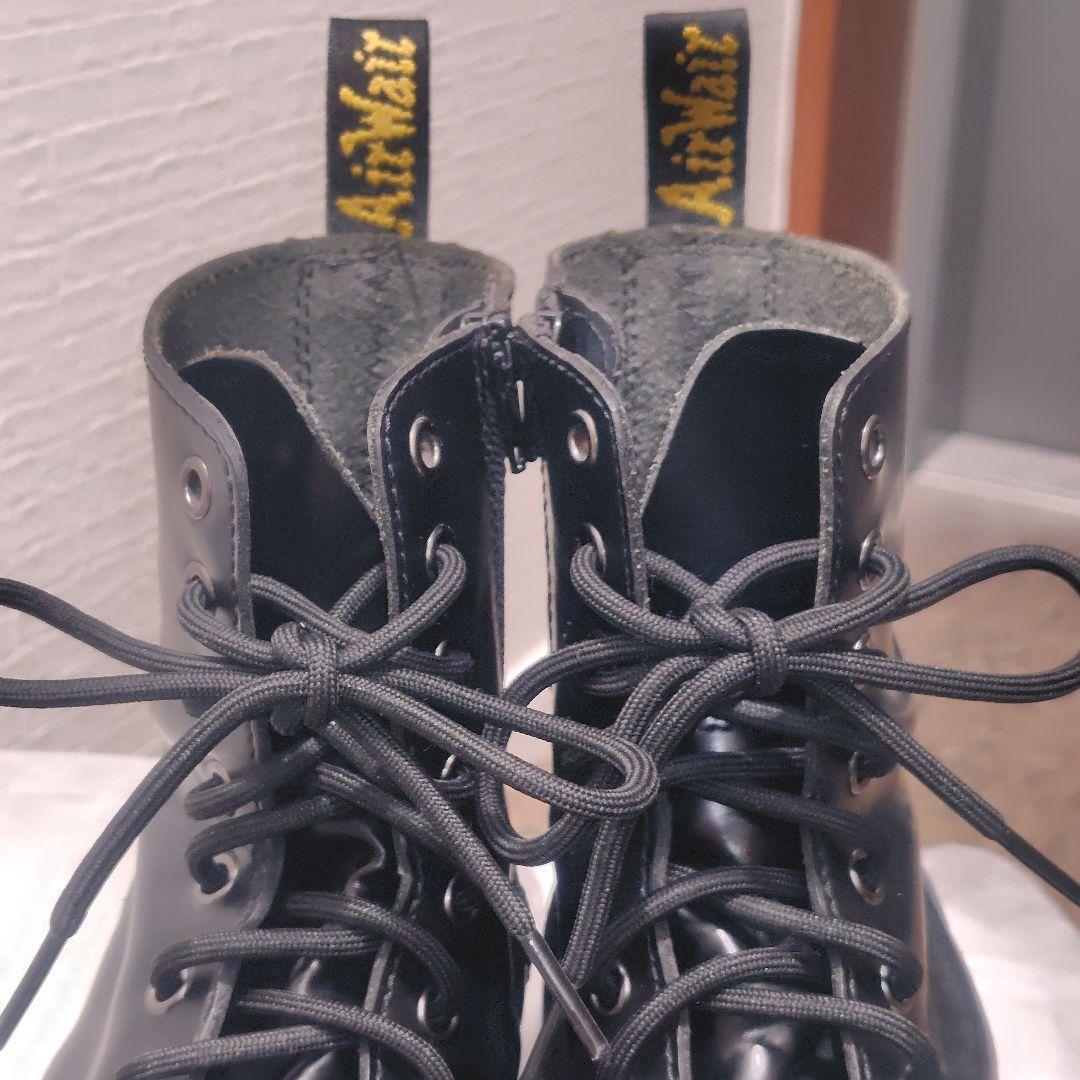 美品☆Dr.Martens JADON レザー 厚底 ダブルソール サイドジップ