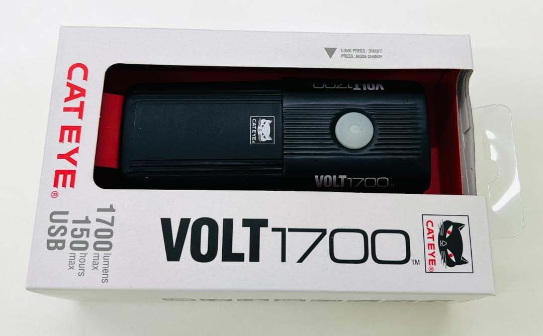 【美品】キャットアイ(CAT EYE) LEDヘッドライト VOLT1700