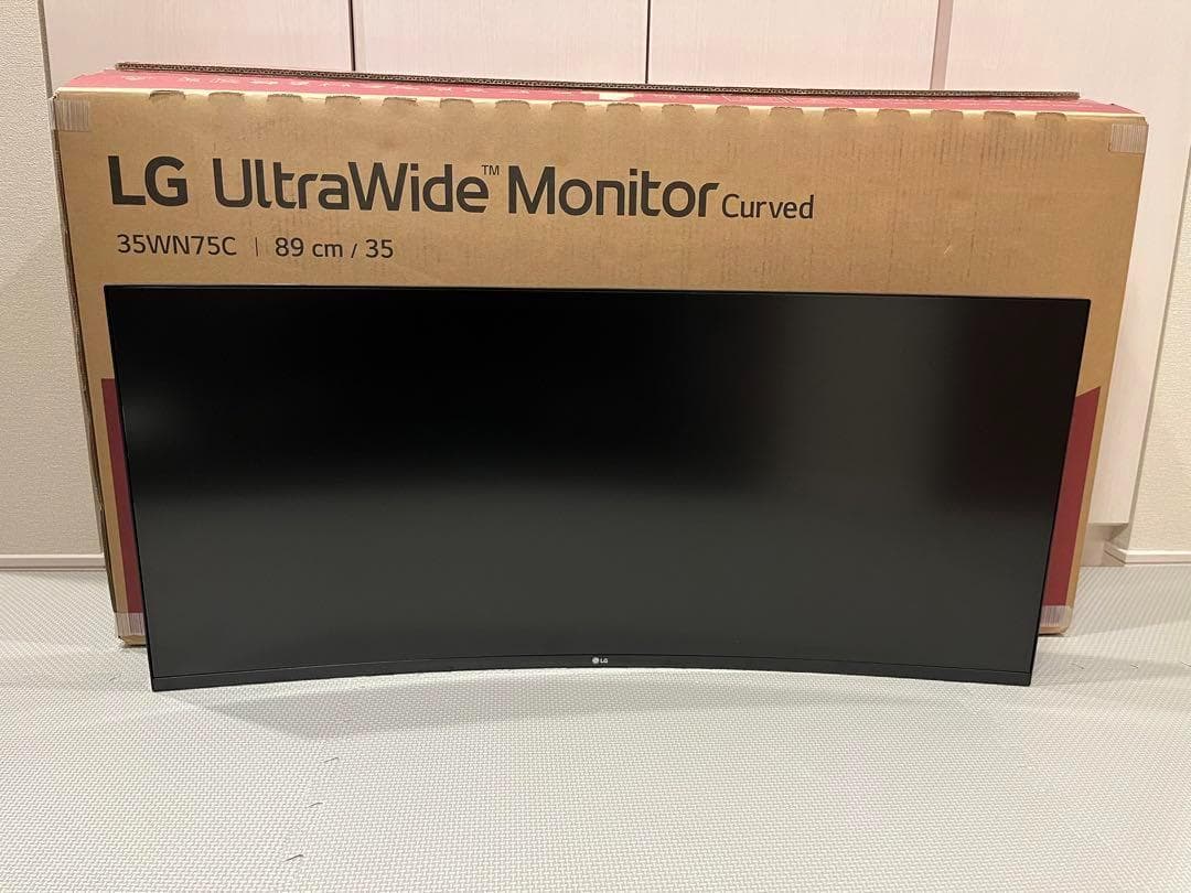 【美品】LG 35WN75C-B 35インチ曲面ウルトラワイドモニター