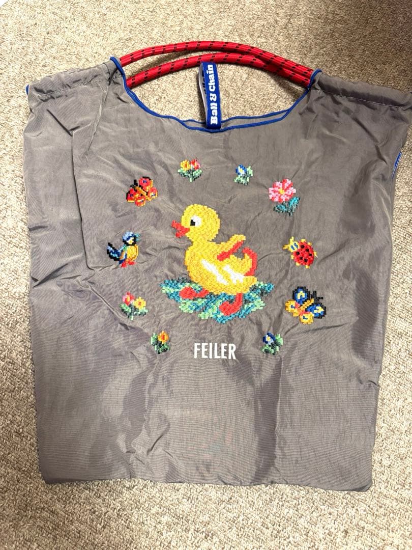 フェイラー】FEILER 】ハイジ刺繍エコバッグ　ボールアンドチェーン