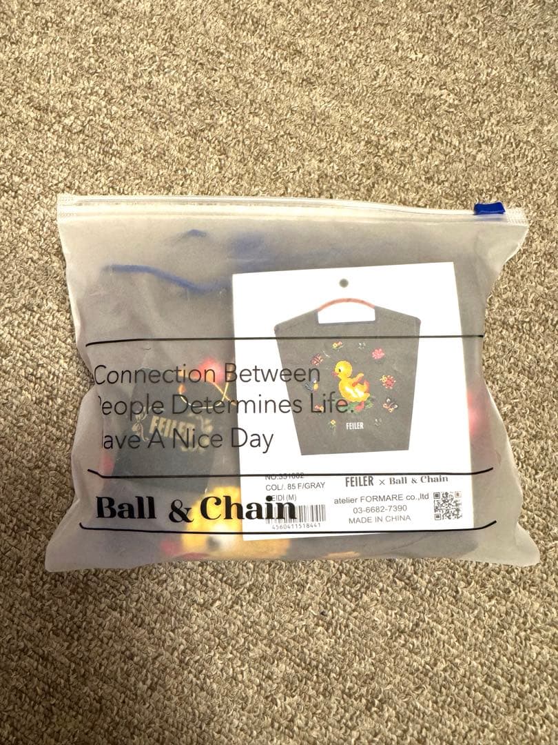 フェイラー】FEILER 】ハイジ刺繍エコバッグ　ボールアンドチェーン