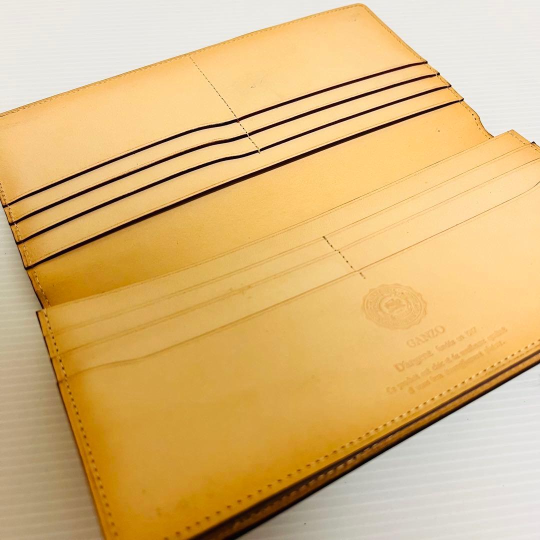 【美品】 GANZO ガンゾ THIN BRIDLE シンブライドル　長財布