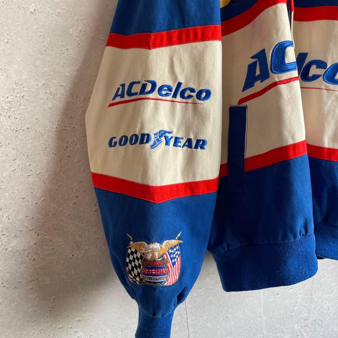 オールド ジェフハミルトン ACDelco 企業ロゴ レーシング ジャケット