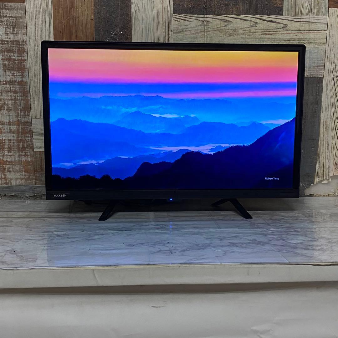 即日受渡❣️全国送料込昨年購入マクスゼン24型液晶テレビWチューナー搭載
