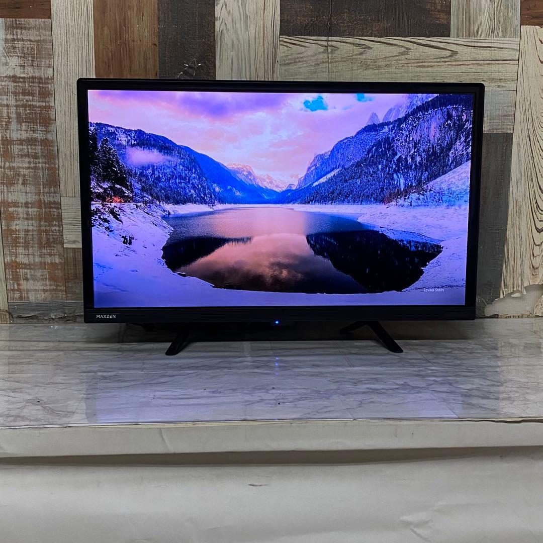 即日受渡❣️全国送料込昨年購入マクスゼン24型液晶テレビWチューナー搭載