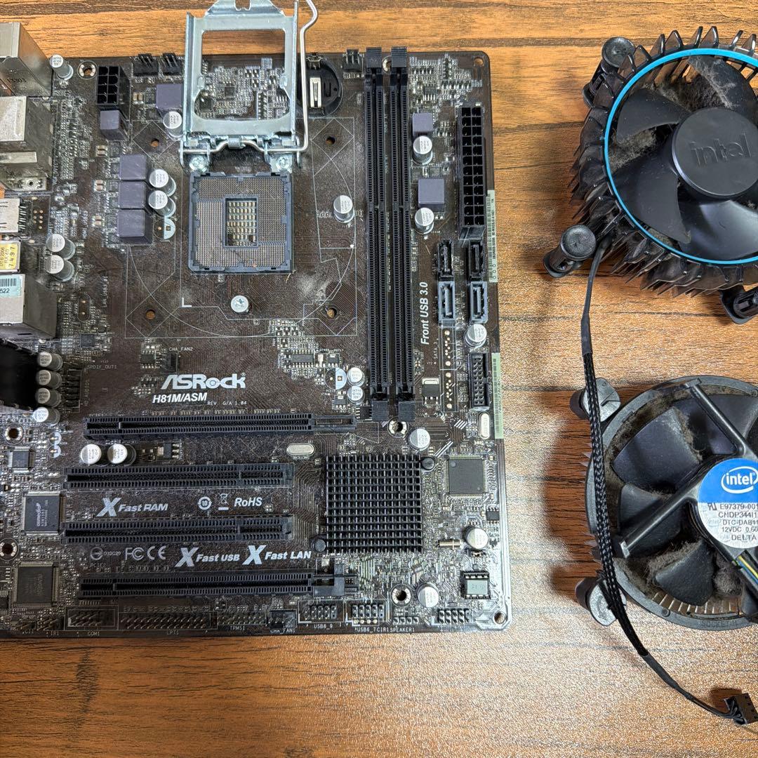 PCパーツセット　ジャンク　メモリ　マザーボード　CPU CPUファン