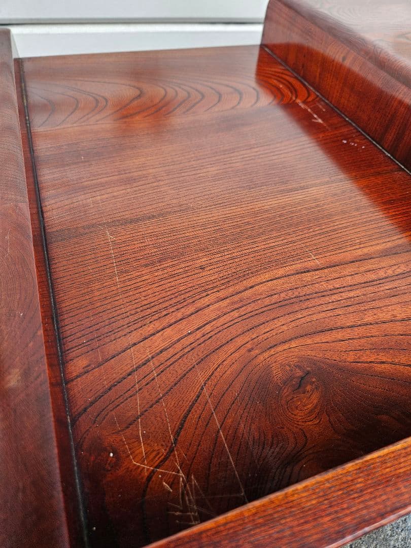 欅の文机 帳簿机 サイドテーブル 花台 飾り台 無垢材 座卓 古民家 和モダン