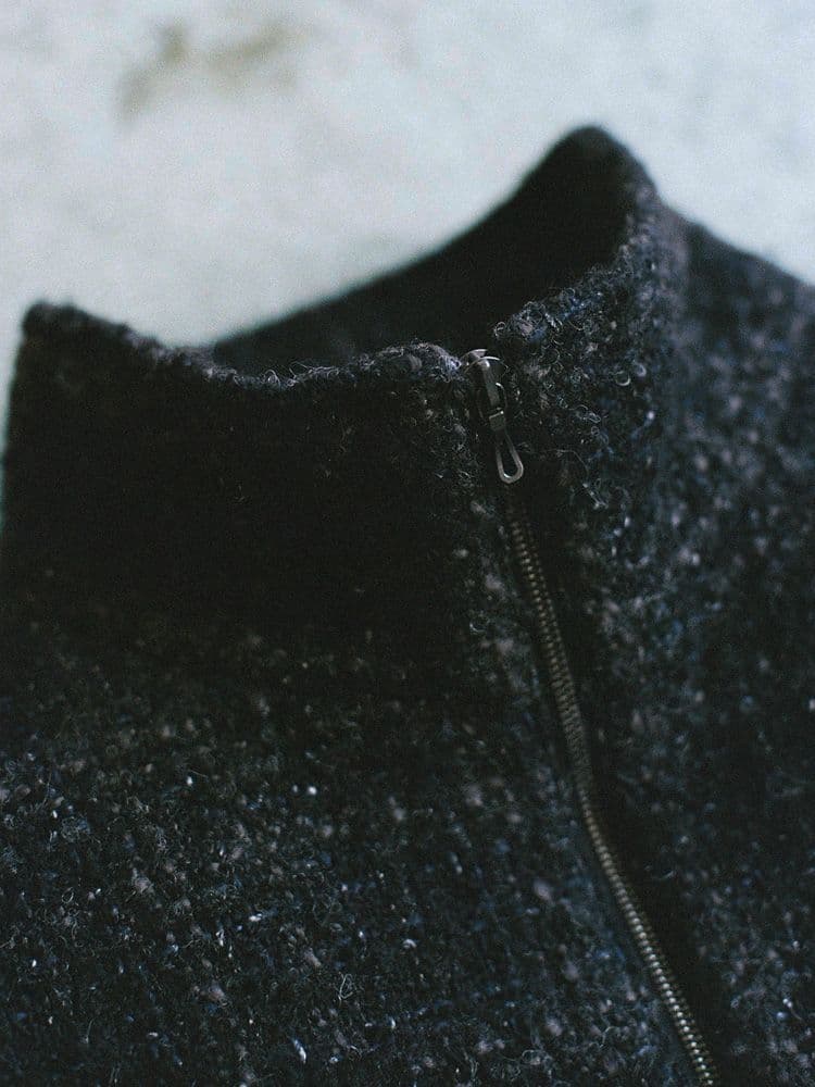 LIDNM　ALPACA SILK TWEED ZIP