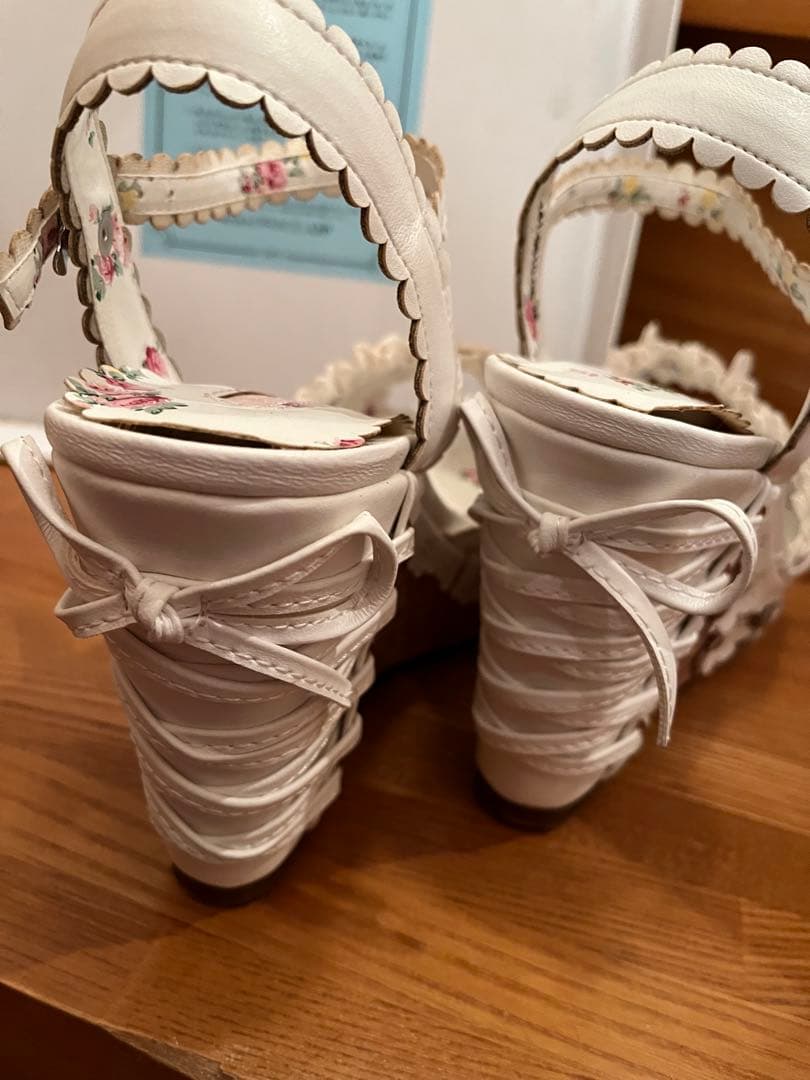 LIZ LISA サンダル　花柄　M 白