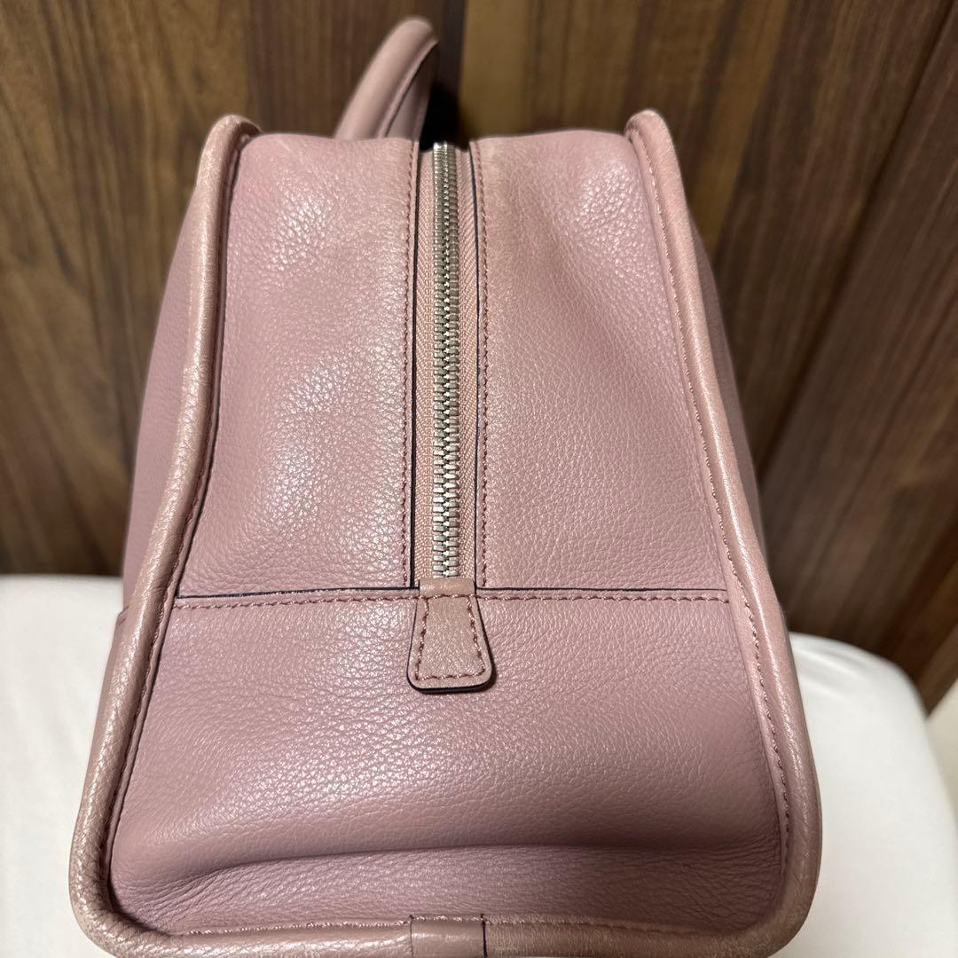 【美品】　LOEWE ロエベ アマソナ36 ハンドバッグ アナグラム ピンク