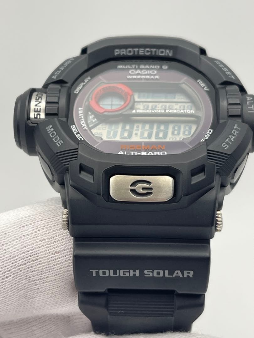 極美品 RISEMAN GW-9200J-1JF 黒G-SHOCK ライズマン