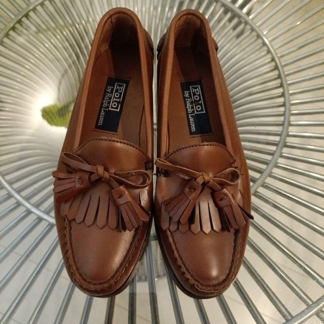 ポロバイラルフローレン 本革 ローファー　タッセルローファー　7ハーフ