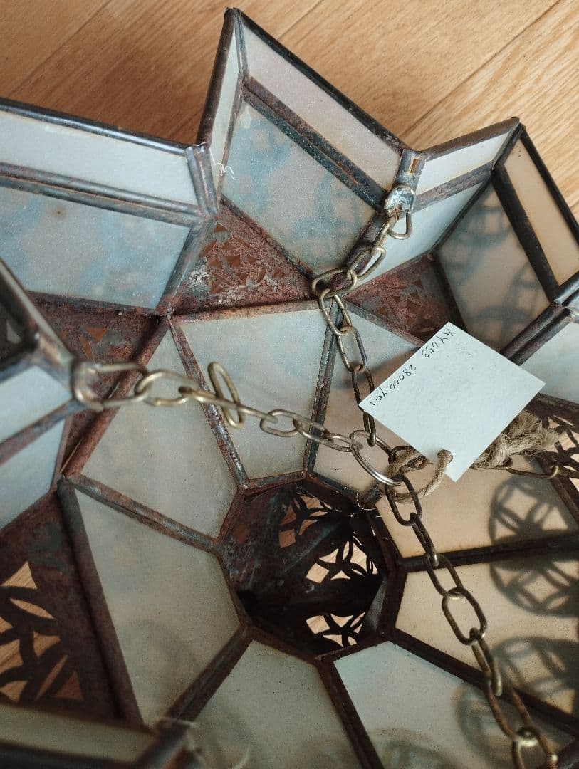 ビンテージ　モロカンランプ　アイアンランプ