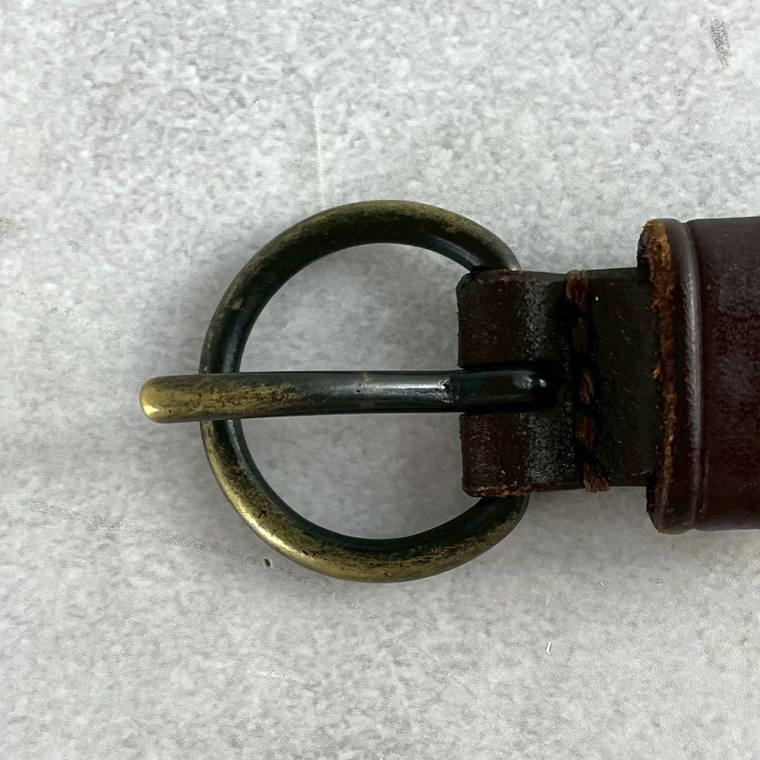 小物 ISSEY MIYAKE MEN leather belt brown L