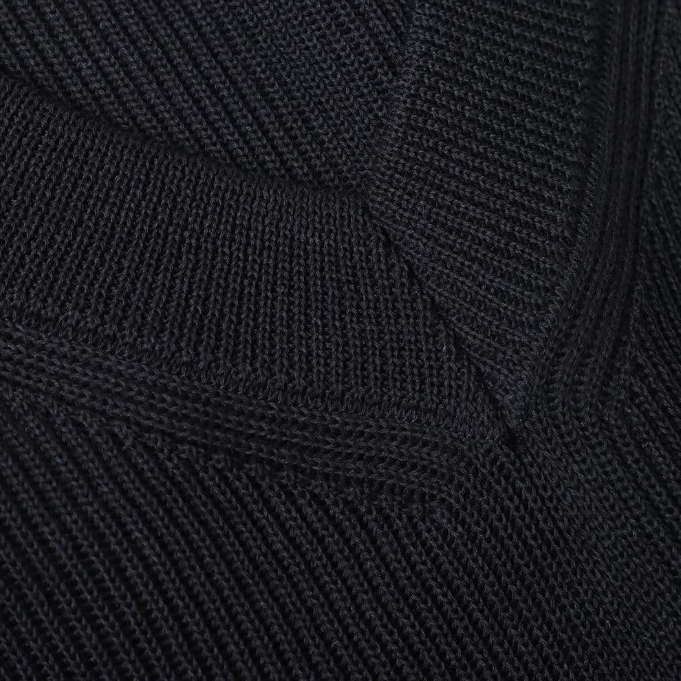 新品 AURALEE FLAT YARN RIB KNIT VEST 黒 4