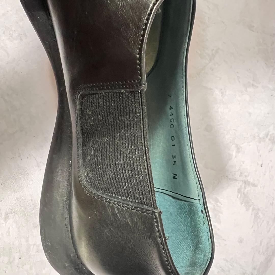 ❣️希少❣️CAMPER カンペール ブラックレザー スリッポン TWIN 22.5