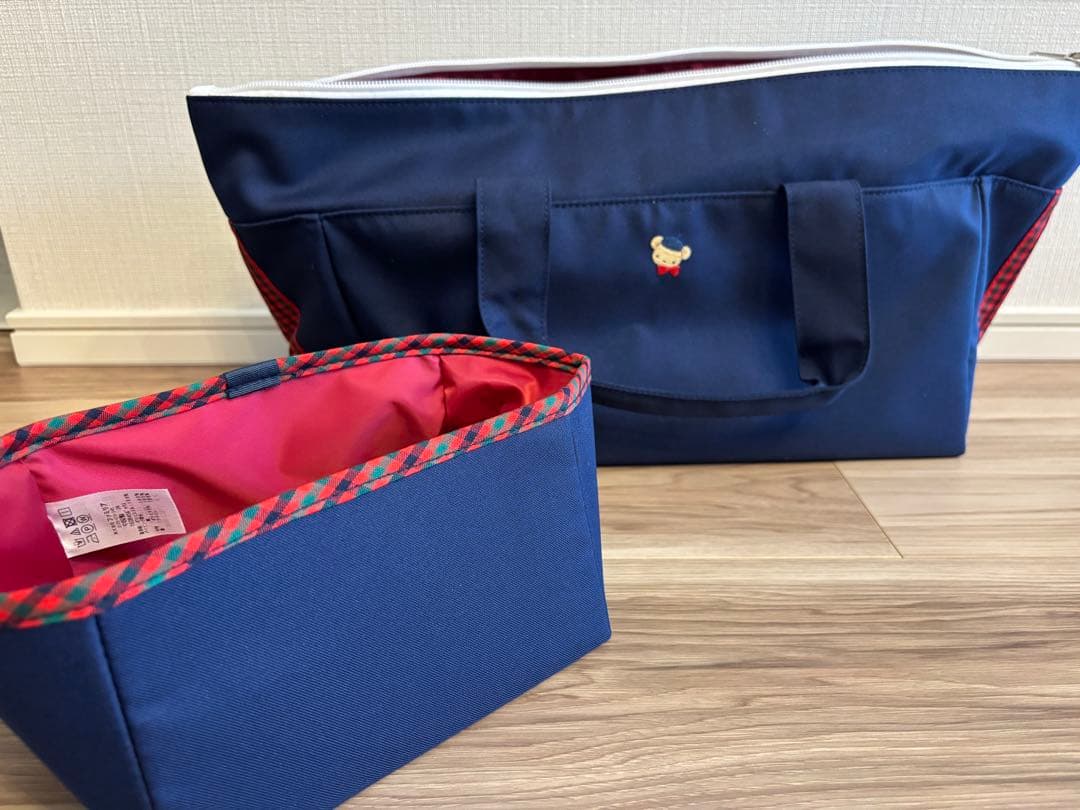 familiar ファミリア ネイビー 2wayバッグ