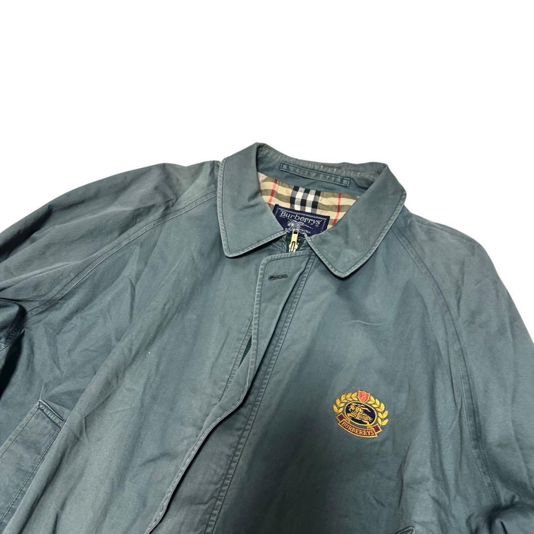 バーバリーズ　ハリトンジャケット　スウィングトップ　ノバチェック　ロゴ刺繍　L