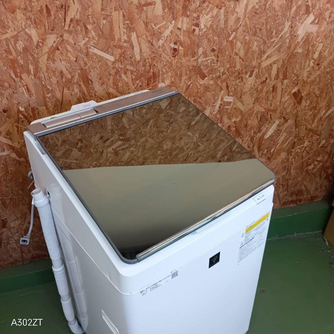 261★2018年製★シャープ 洗濯機　11KG 熱乾燥　ミラー扉　インバーター