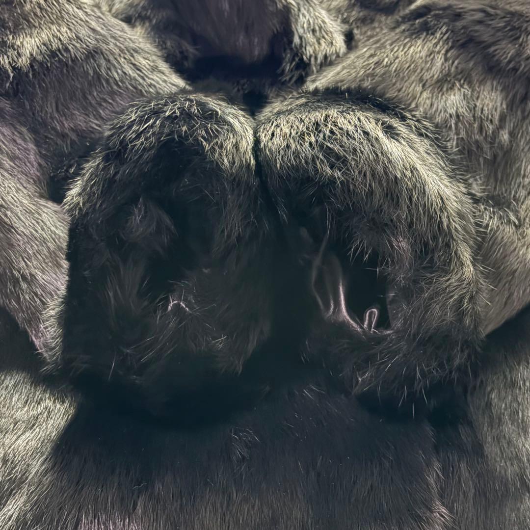 新品未使用タグ付 LAMA LUCENTE 高級毛皮 メンズ ハーフコート