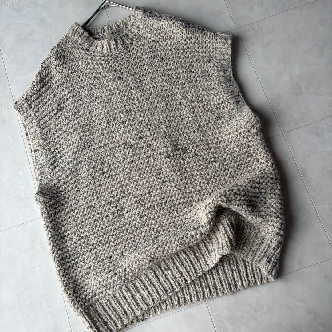 ICHI Antiquités イチアンティークス ニットベスト 杢 F