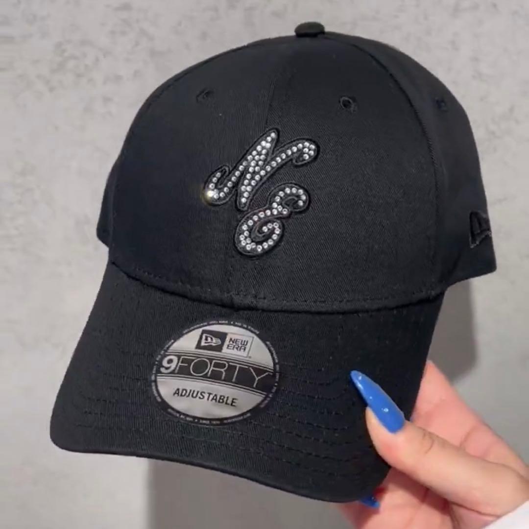 ニューエラ 9FORTY ラインストーン クラシックロゴ ブラック