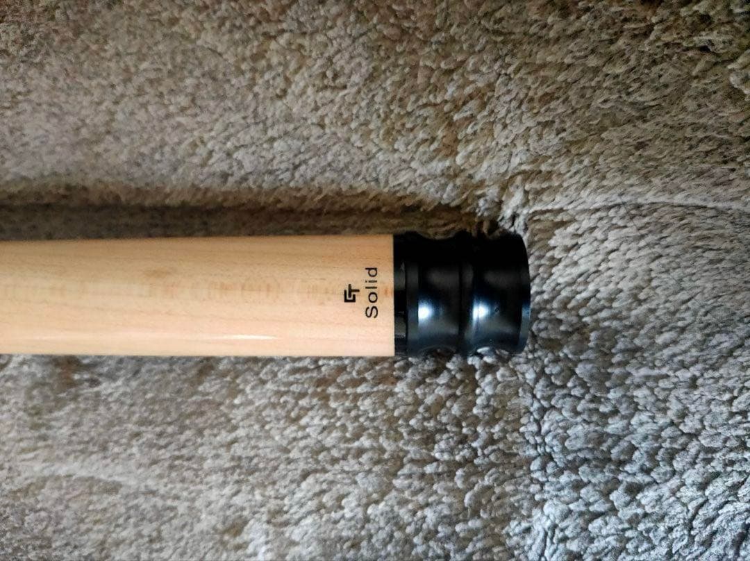 Solid ビリヤードキュー 木製 ナチュラル/ブラック